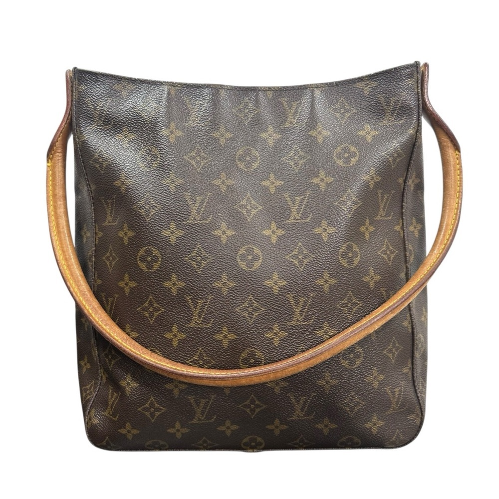 Louis Vuitton Monogram & Vachetta Leather GM Looping Shoulder Bag - Picture 10 of 16